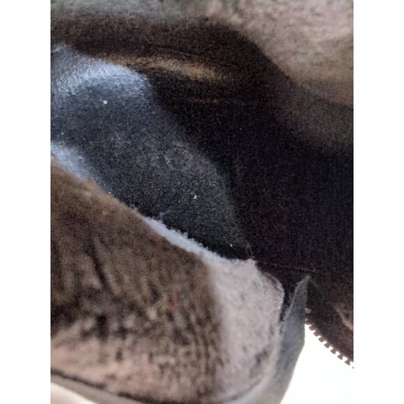 Taos Laka Boots Womens Brown Rugged Leather Suede Zip Lace Up Cap Toe Sz 10.5/41 - Picture 11 of 12